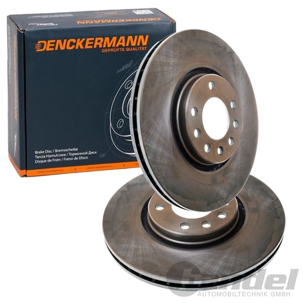 2X Denckermann Bremsscheiben 308Mm BelÜFtet Vorne Passend FüR Opel Adam Astra CO-image