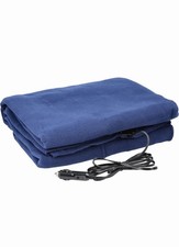 12V Heated Blanket for Car, Truck, SUV, Portable Winter, Stalwart Navy