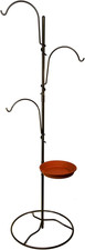 Durable Steel Bird Feeder Stand - Easy Outdoor Hanging Garden Accessory