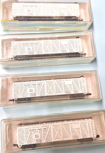 N Micro-Trains Atlantic Coast Line Box Car #5410 4er Set | Zustand: Used