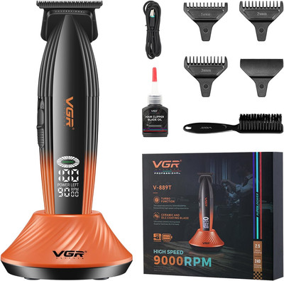 889T Professional Hair Trimmer for Men, 9000RPM High Speed Cordless Hair Clipper