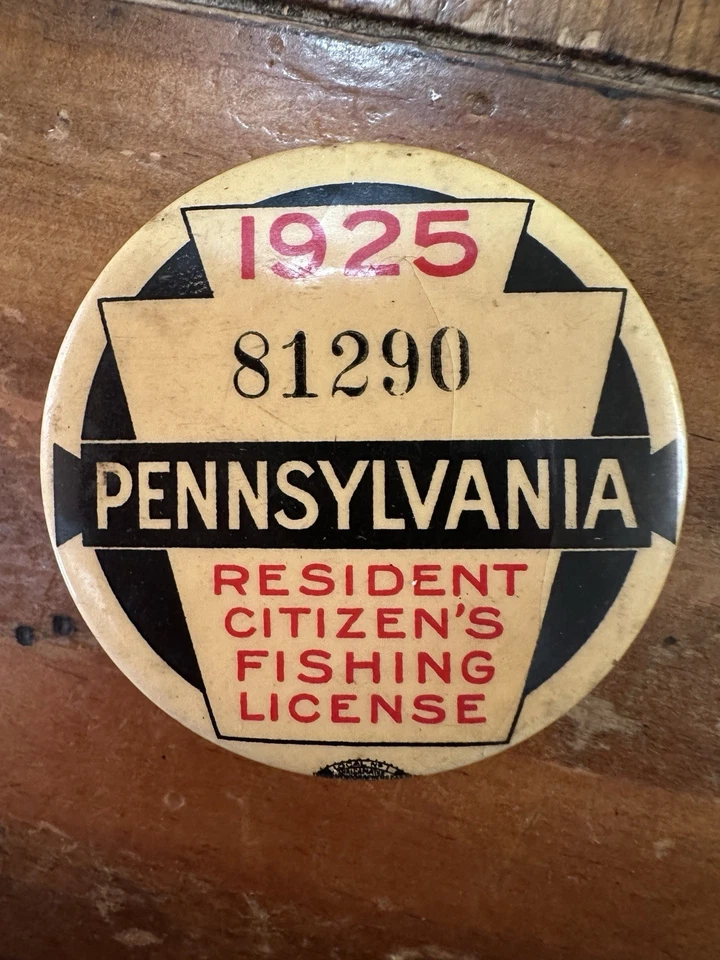 1925 Pennsylvania Fishing License Pin (81290) - Image 2 of 4