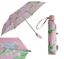 Cath Kidston Pink Lily of the Valley Floral Compact Umbrella