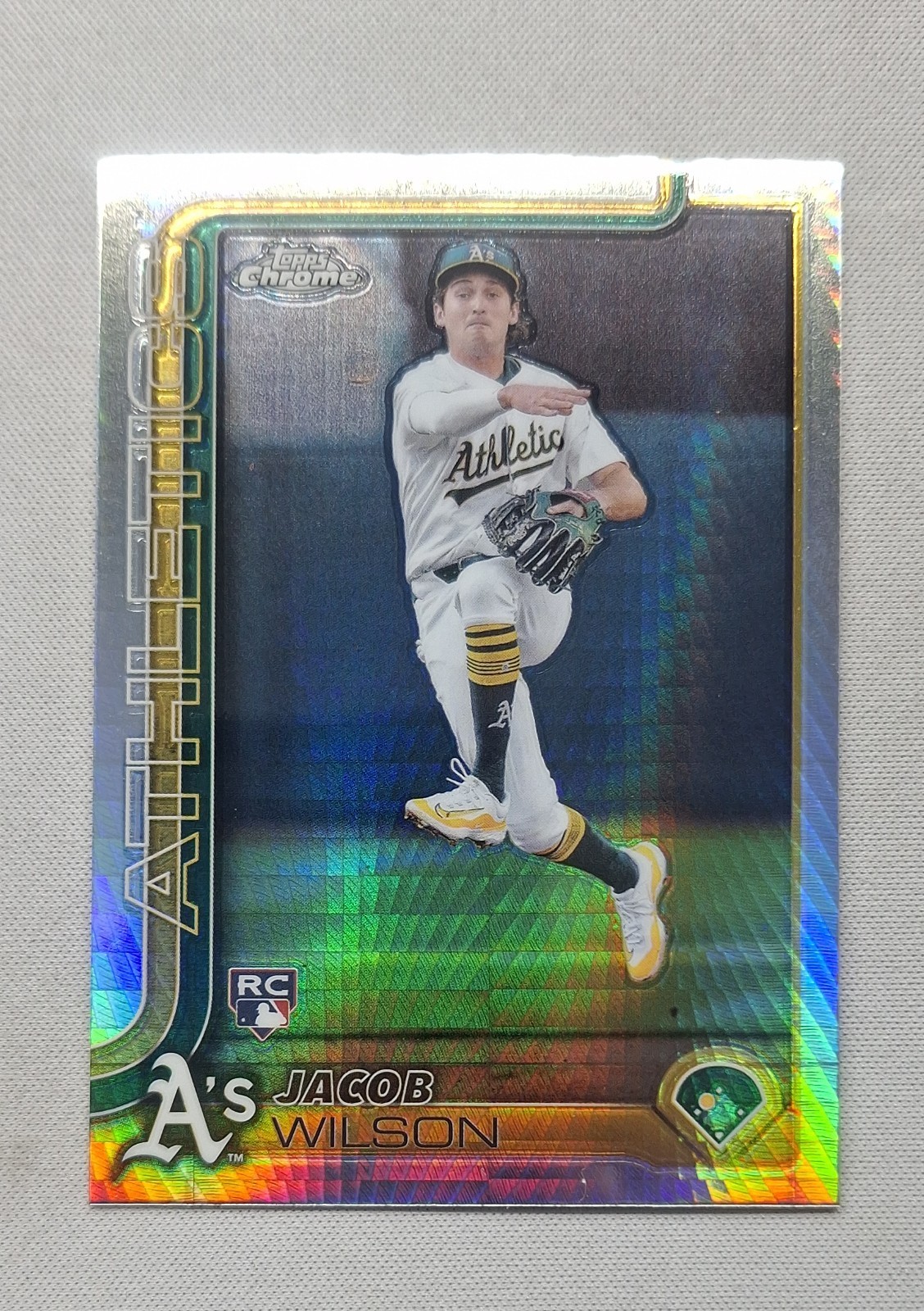 2025 Topps Chrome - Jacob Wilson #96 Prism Refractor (RC)