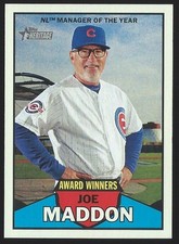 2016 Topps Heritage Award Winners #AW-8 Joe Maddon Baseball Card - Chicago Cubs