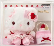 Sanrio Hello Kitty Plush  Jewelry Case Set Strawberry Whipped Cake 2025 New