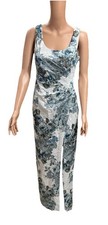 Adrianna Papell Dress 2 Women’s Matelassé Column Elegant Formal Evening Glacier