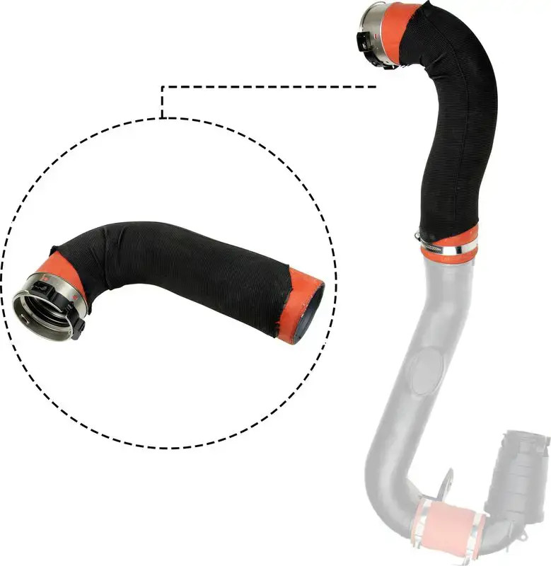 Air duct pipe Silicone 09-1304 GATES for RENAULT OPEL