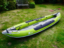 Z-Pro Tango 3 Man Inflatable Kayak TA300 plus paddles, pump and cart.