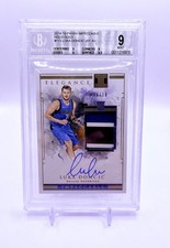 2018-19 Luka Doncic Impeccable Gold /10 Rookie Patch Auto BGS 9 Auto 10 #113