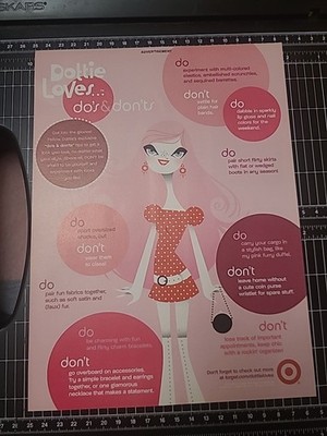 Target Department Store Dottie Loves Print Ad 2005 8x11  Vintage Promo Wall Art 