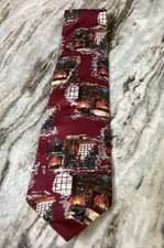 Christmas Men’s Necktie Wembley 100% Imported Silk Made In USA