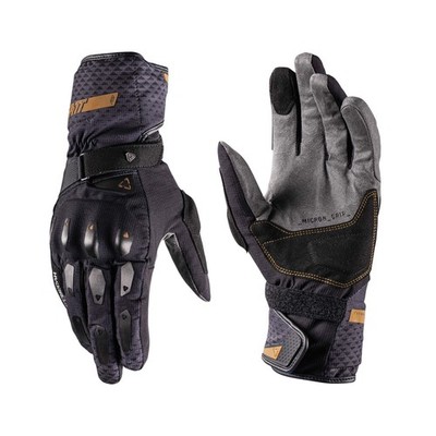 Motorradhandschuhe Winter LEATT ADV SubZero 5.5 Stealth Schwarz Grau Wasserdicht