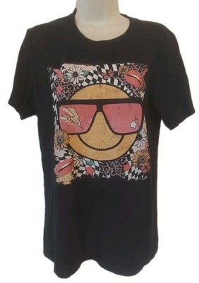 Canvas Sz Med Womens T Shirt Black Cotton/poly