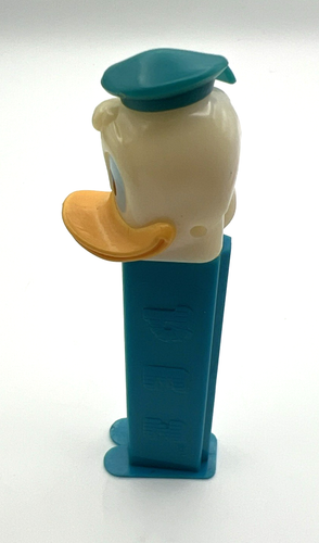 PEZ DISPENSER Donald Duck Beak Closed Blue Hat with Feet Made China Works - Picture 12 of 13