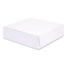 Southern Champion Tray 1553 Bakery Boxes, Standard, 9 X 9 X 2.5, White, Paper,