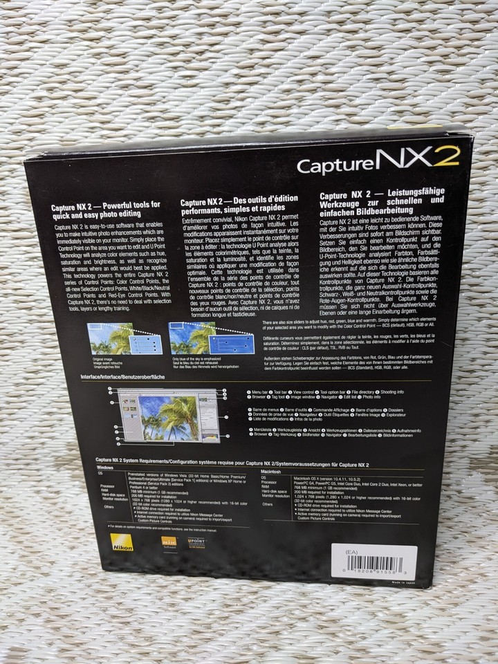 Nikon Capture NX2 Photo Editing Software Software Sealed CD eBay