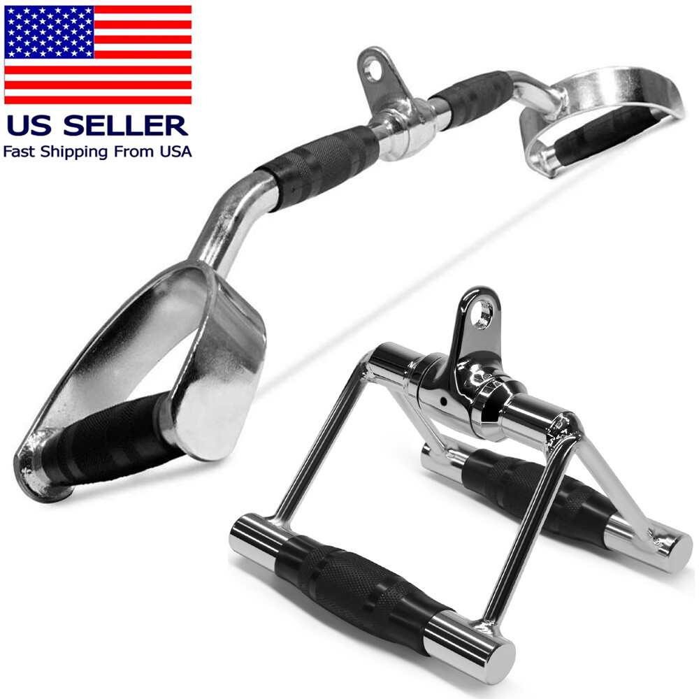 Accesorios de cable de tríceps para gimnasio en casa FMTX: COMBO LAT barra fila juego de manijas giratorias