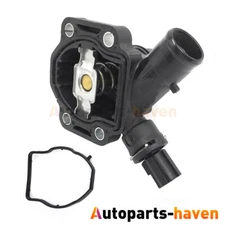 Engine Coolant Thermostat with Housing Assembly for 07-16 Land Rover LR2 Volvo