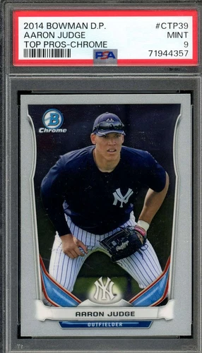 Aaron Judge Rookie Card 2014 Bowman Draft Picks Chrome #CTP39 PSA 9