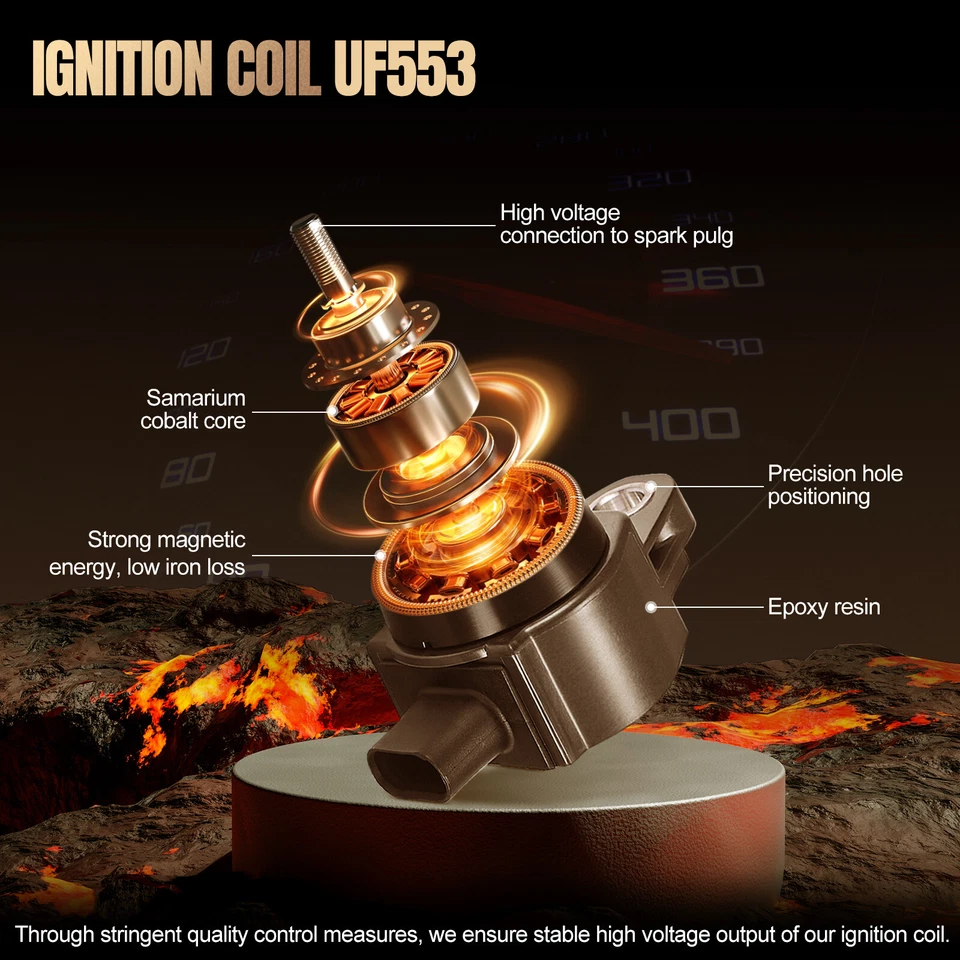 6 Ignition Bobinas Pack UF553 For 2008-2009 Mercury Sable V6 3.5L Foto 4 de 4