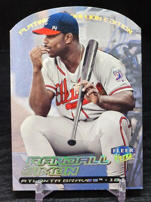 #ad 2000 Fleer Ultra Platinum Medallion Randall Simon 50 Atlanta Braves RARE $12.99