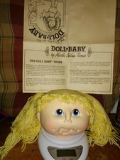 Fibre craft doll baby 1984 doll head Baby Toothie size