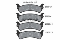 Textar 2362701 Bremsbelagsatz,Scheibenbremse FüR Ford Australien,Ford Usa ,Jeep