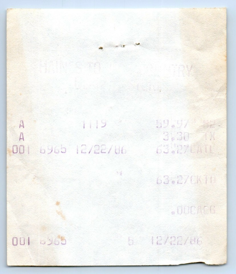 1986 Haines Town & Country Stores 10 & 1 Stamps w/ Receipt Blanchester Ohio Ad eBay