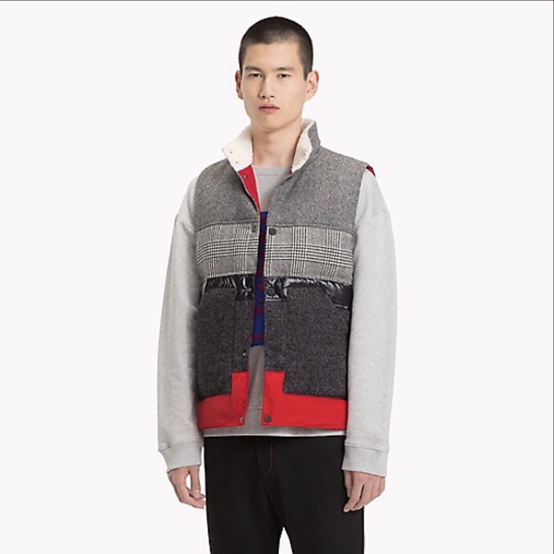 TOMMY HILFIGER COLLECTION PATCHWORK DOWN VEST GIL… - image 13