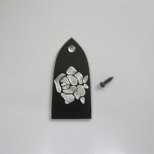 Handmade ROSE pattern aluminum truss rod cover fits ESP E II electric guitars