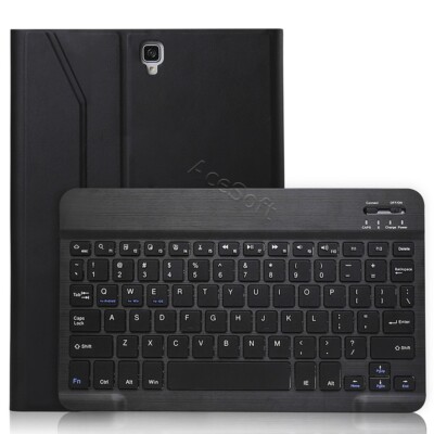 For Samsung Galaxy Tab S3 SM-T820N Tablet Bluetooth Keyboard Leather Back Case