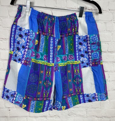 Vintage 80s MTO Surf Board Shorts Swim Trunks Sail Patchwork Wind