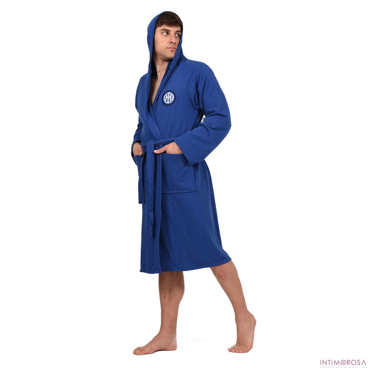 Accappatoio Ufficiale Inter Nero - Morbido E Con Stemma, Taglia M - Foto 11