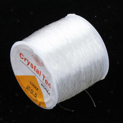 Hochwertiges Elastisches Armband Schnur Kordel Klar Dehnbar Perlenstickerei Faden -