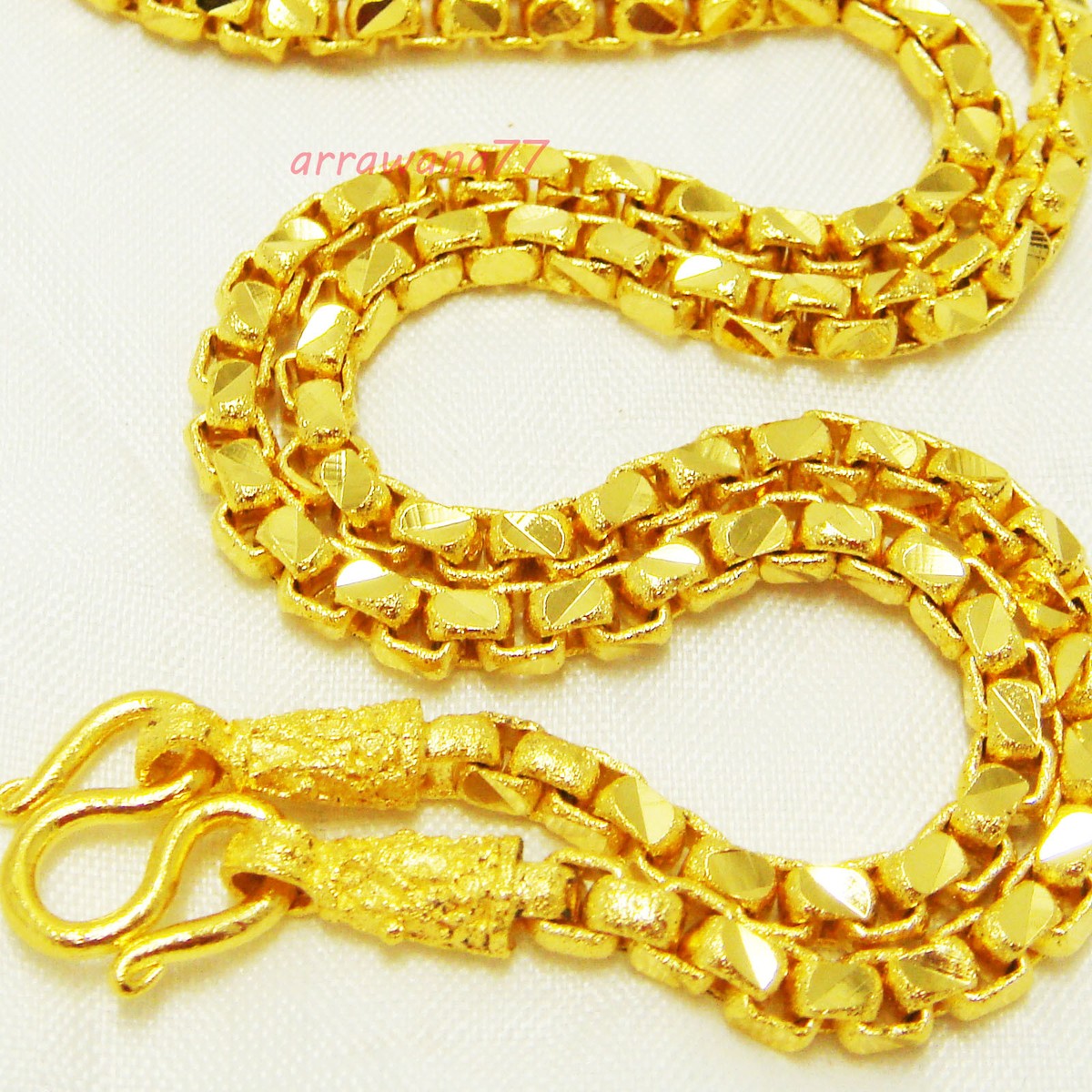 Chain 22K 23K 24K THAI BAHT GOLD GP NECKLACE 24 inch Jewelry 44