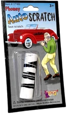 FAKE AUTO SCRATCH Window Decal Sticker Cling Car Gag Joke Gag Prank Trick 