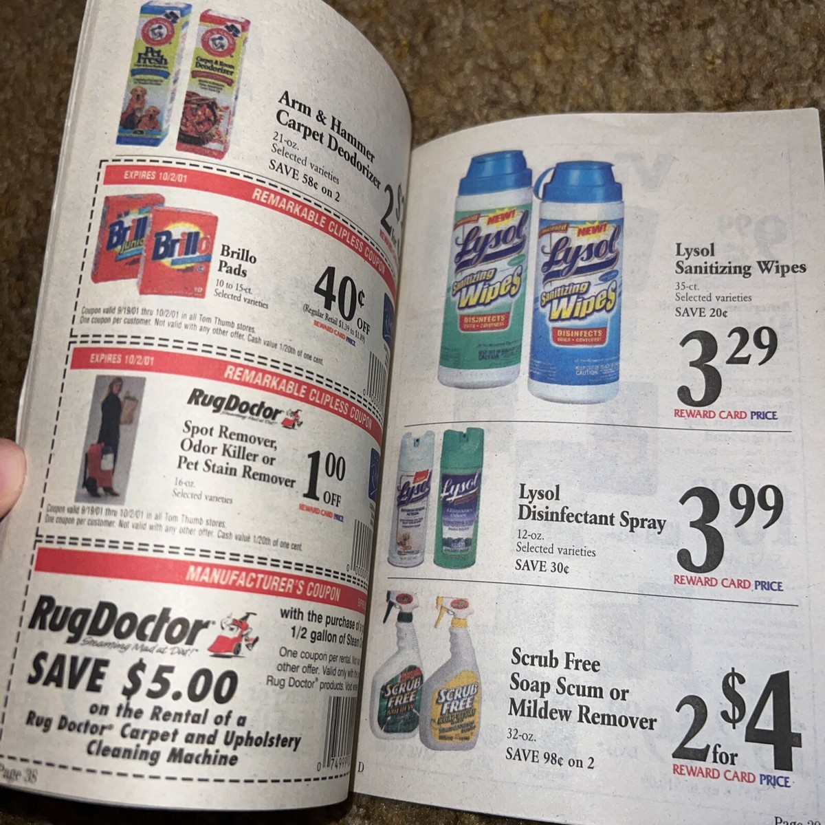 Tom Thumb Grocery September 2001 Savings Book Advertising Print Ad