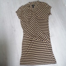 Ladies Mango Brown Striped Dress Size XL( Please See Pics For Measurement)