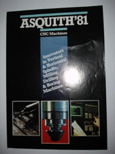 ASQUITH 81 CNC Machine Tool Brochure Halifax Milling Drilling Boring William