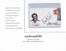 Kent Nilsson Calgary Flames AUTOGRAPH AUTO SIGNED INDEX HOCKEY CARD 100% COA