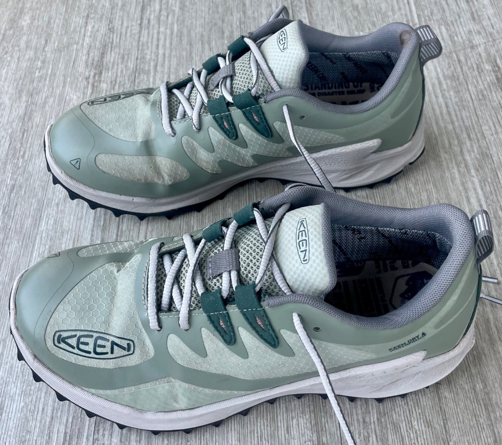 Scarpe da ginnastica Keen donna ZIONIC impermeabili verdi escursionismo trail taglia 10