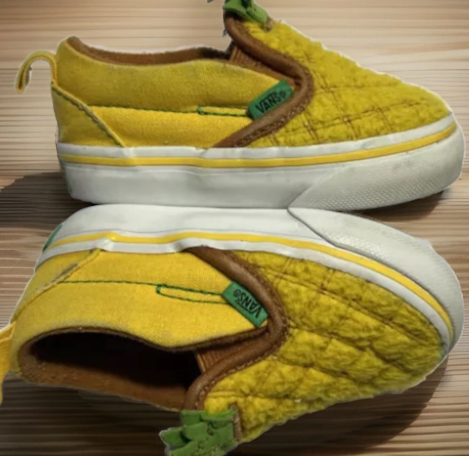 Tênis Vans infantil abacaxi slip-on V tamanho 4.5 infantil - Imagem 4 de 4