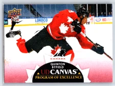 2021-22 Upper Deck UD Canvas Program of Excellence Quinton Byfield #C256 RC