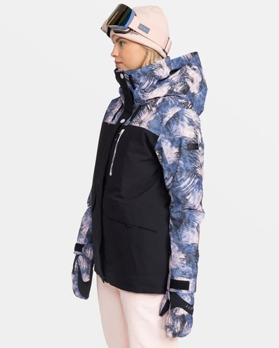 Women's ROXY Dawnrae Parka Snow Jacket - WILD WIND DARKNIGHT (bqy1) - Picture 2 of 10