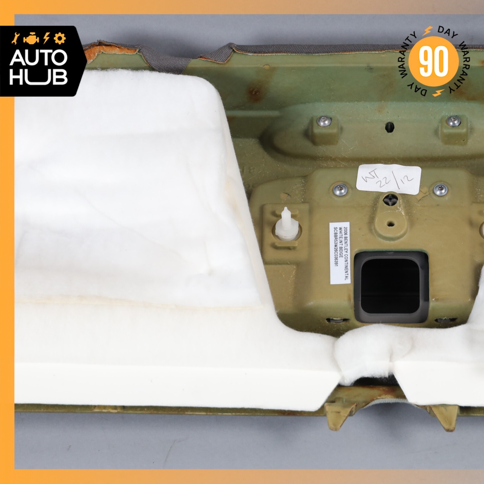 Bentley Continental Flying Spur Trunk Deck Shelf Package Trim Cover OEM 80k