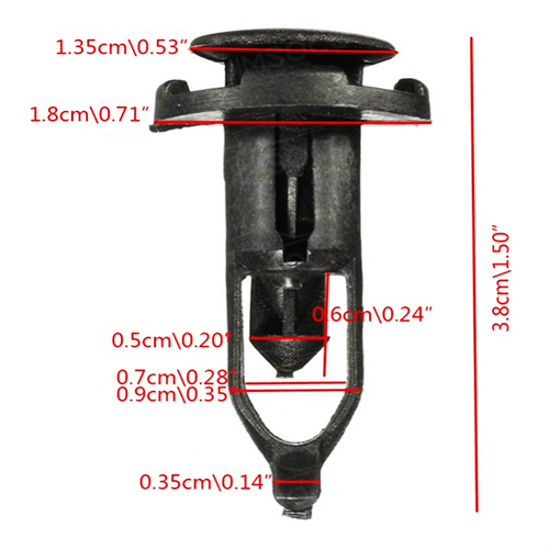 100 Pcs Bumper Trim Panel Fender Engine Push Pin Rivet Clips For Toyota Lexus AA - Bild 5 von 12