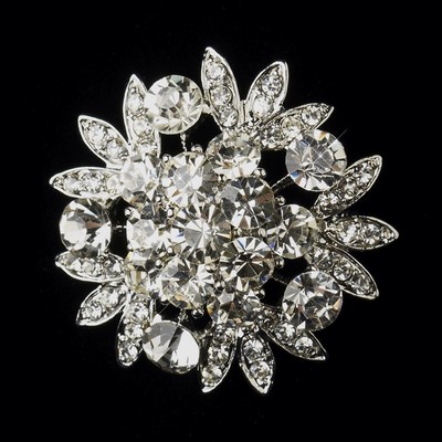 Silver Wedding Bridal Quincenera Gown Dress Hair Comb Shoes Sash