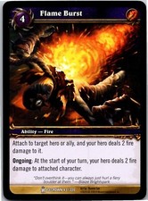 World of Warcraft Card Game Flame Burst 43/220 Icecrown CCG TCG WOW