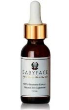 Babyface Full Strength BEARBERRY Extract Natural Arbutin Skin Lightening Bleach